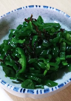 簡単☆ピーマンの塩昆布合え-レシピのメイン写真