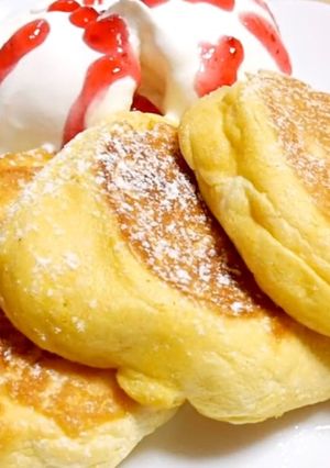 ふわふわ食感！幸せのパンケーキ-レシピのメイン写真