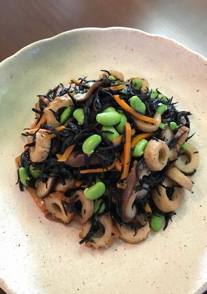枝豆入り☆ひじきの煮物-レシピのメイン写真