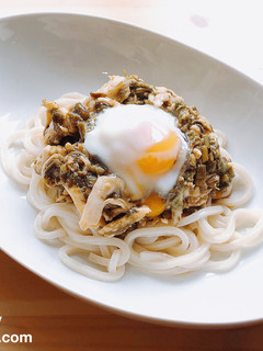 わらびとサラチキの冷やしぶっかけうどん-レシピのメイン写真