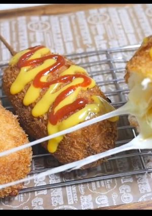 韓国 新大久保で人気 チーズハットグ-レシピのメイン写真