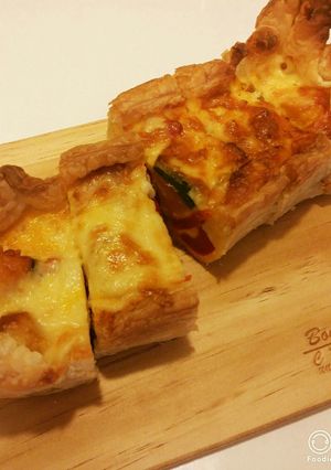キッシュ★簡単★パウンド型で作る-レシピのメイン写真