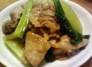 ﾁﾝｹﾞﾝ菜と豚肉のｵｲｽﾀｰｿｰｽ炒め-レシピのメイン写真
