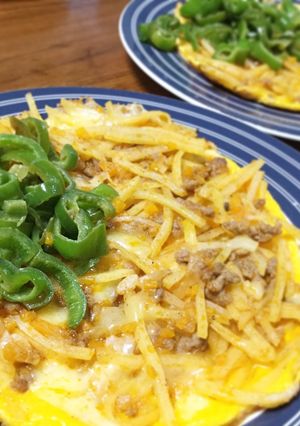 簡単シャキッと、ジャーマンオムレツ♪-レシピのメイン写真