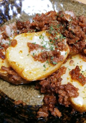 材料２つで簡単♪じゃがいもとひき肉炒め-レシピのメイン写真