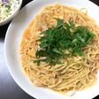 計るのは水だけ!トマトスープベースパスタ