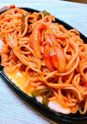 昔懐かしい鉄板ナポリタン-レシピのメイン写真