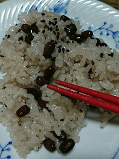 小豆の水煮缶を使って簡単お赤飯-レシピのメイン写真