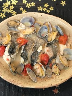 シーバス(すずき)のアクアパッツァ!-レシピのメイン写真