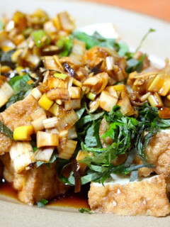 ネギが1本食べられる、厚揚げの薬味ぽん酢-レシピのメイン写真