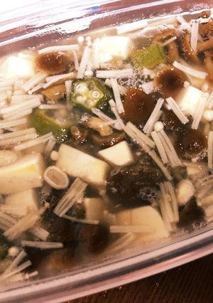 豆腐オクラきのこあんかけ-レシピのメイン写真
