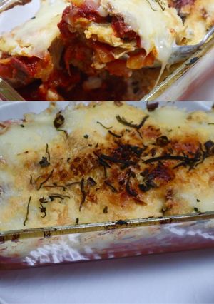 凍みこんにゃくラザニア風 (お肉無し)-レシピのメイン写真