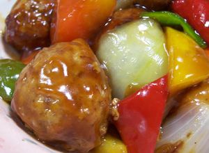 うまッ！酢豚風☆肉団子の甘酢あんかけ♪-レシピのメイン写真