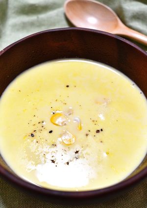 とうもろこしの甘みが活きる！コーンスープ-レシピのメイン写真