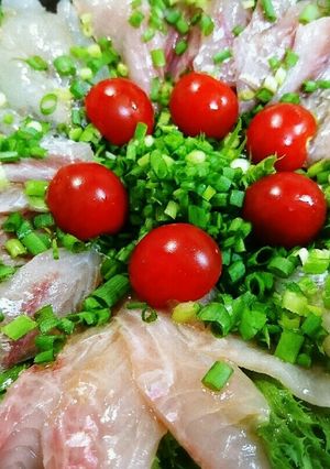 簡単♥鮮魚のカルパッチョ-レシピのメイン写真