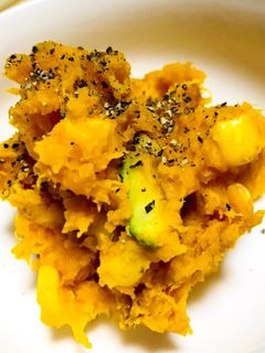 材料チンするだけ☆ かぼちゃサラダ-レシピのメイン写真