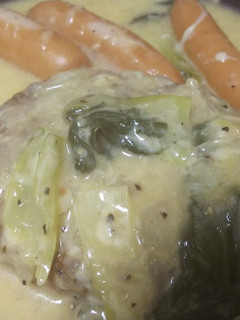 簡単・ハンバーグのチーズクリーム煮-レシピのメイン写真