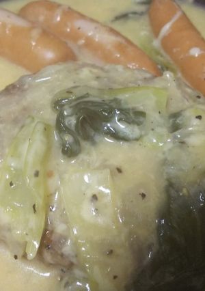簡単・ハンバーグのチーズクリーム煮-レシピのメイン写真