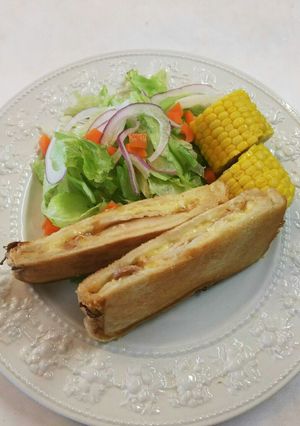 フライパン ホットサンド(オリーブ油)-レシピのメイン写真