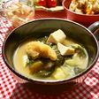 キャベツと豆腐の具沢山味噌汁