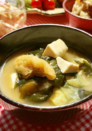 キャベツと豆腐の具沢山味噌汁-レシピのメイン写真
