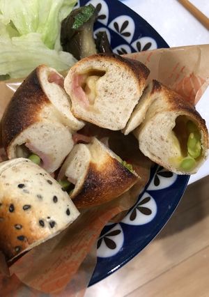 基本のライ麦ベーグル 枝豆チーズ編-レシピのメイン写真