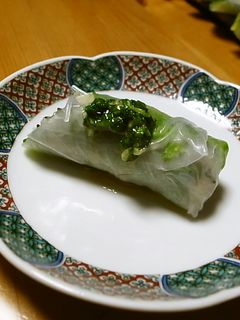 開眼、海鮮生春巻き-レシピのメイン写真