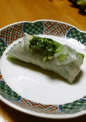 開眼、海鮮生春巻き-レシピのメイン写真