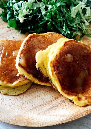 卵あり 豆腐のもちふわとろホットケーキ-レシピのメイン写真