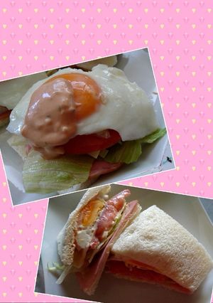 オーロラタルタルソースで食べる半熟サンド-レシピのメイン写真