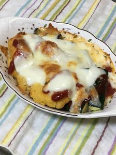 ナゲットとズッキーニのオーブン焼き-レシピのメイン写真
