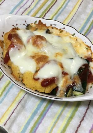 ナゲットとズッキーニのオーブン焼き-レシピのメイン写真
