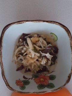 切り干し大根と油揚げの酢の物-レシピのメイン写真