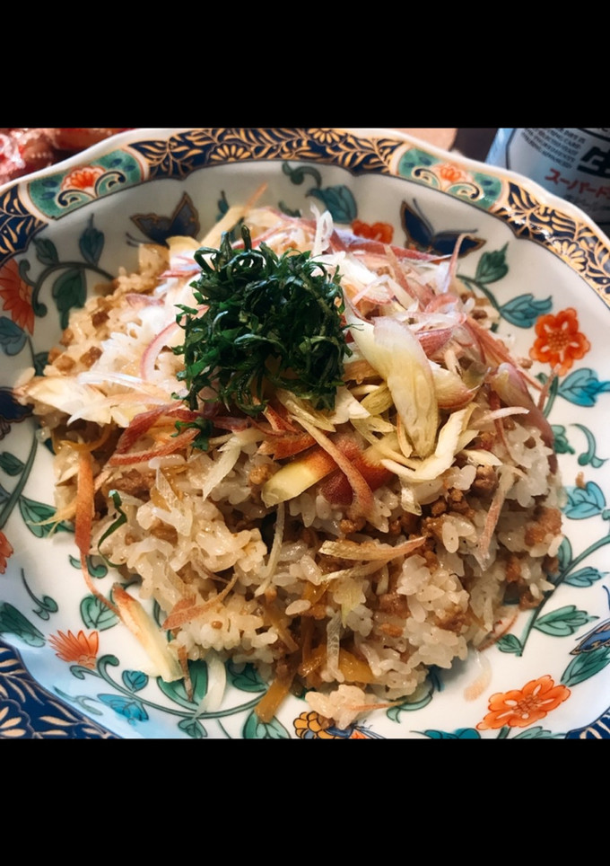 みょうがとそぼろの混ぜご飯-レシピのメイン写真