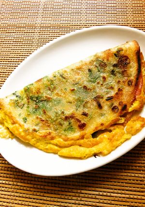 ☺朝食に☆台湾グルメ・葱油餅風ねぎ焼き☺-レシピのメイン写真