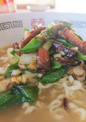 シシトウと魚の缶詰ラーメン-レシピのメイン写真