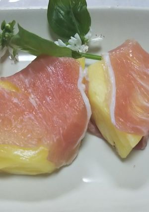 パイナップルの生ハム巻き-レシピのメイン写真