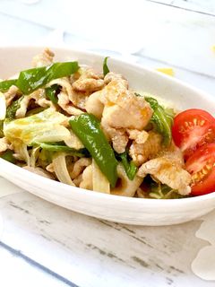 ペーストで簡単☆豚野菜のレッドカレー炒め-レシピのメイン写真