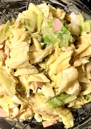 にんにく醤油胡麻マヨのハム卵サラダ-レシピのメイン写真
