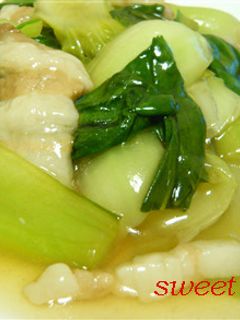 豚肉とチンゲン菜のさっぱりあんかけ-レシピのメイン写真
