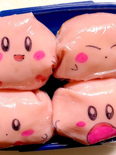 簡単キャラ弁☆カービィのハムおにぎり☆-レシピのメイン写真
