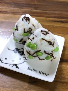 枝豆おにぎり٩(๑❛ᴗ❛๑)۶-レシピのメイン写真