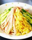 タレも糖質オフ！おから麺で☆冷やし中華。