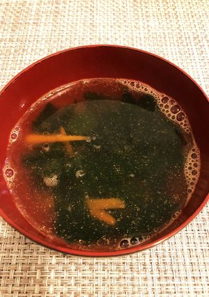 風味豊か♥ニンジンとワカメのスープ-レシピのメイン写真