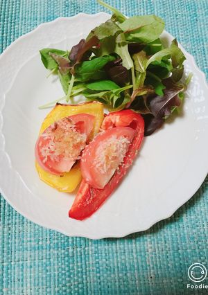 甘〜い❣️パプリカのアンチョビパン粉焼き-レシピのメイン写真