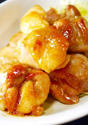ぷりぷり！鶏もも肉の生姜はちみつ照り焼き-レシピのメイン写真