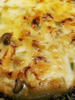 トッポギとしめじのネギ味噌マヨチーズ焼き-レシピのメイン写真