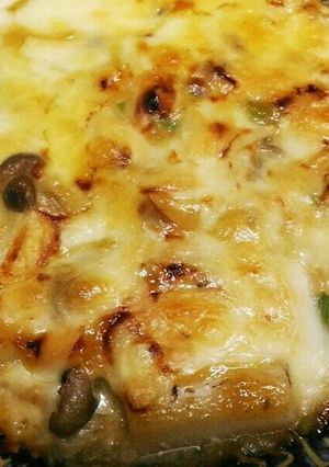 トッポギとしめじのネギ味噌マヨチーズ焼き-レシピのメイン写真