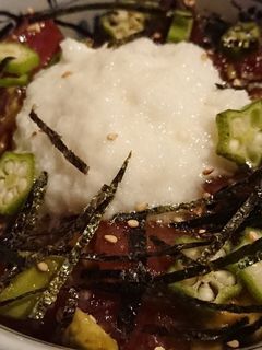 オクラと長芋のポキ丼-レシピのメイン写真