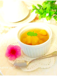 みりんで桃のコンポート♬オレンジも♬-レシピのメイン写真